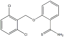 2-[(2,6-dichlorophenyl)methoxy]benzene-1-carbothioamide Struktur