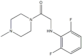 2-[(2,6-difluorophenyl)amino]-1-(4-methylpiperazin-1-yl)ethan-1-one Struktur