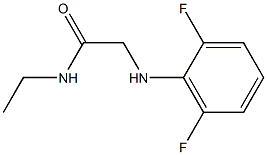 2-[(2,6-difluorophenyl)amino]-N-ethylacetamide Struktur