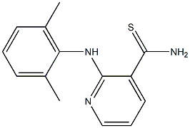 2-[(2,6-dimethylphenyl)amino]pyridine-3-carbothioamide Struktur