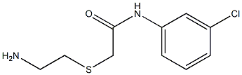 2-[(2-aminoethyl)thio]-N-(3-chlorophenyl)acetamide Struktur