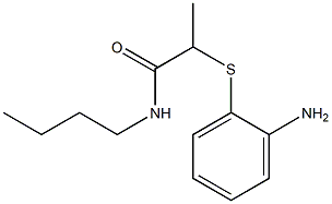 2-[(2-aminophenyl)sulfanyl]-N-butylpropanamide Struktur