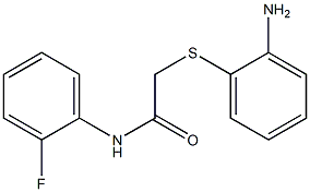 2-[(2-aminophenyl)thio]-N-(2-fluorophenyl)acetamide Struktur