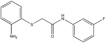 2-[(2-aminophenyl)thio]-N-(3-fluorophenyl)acetamide Struktur