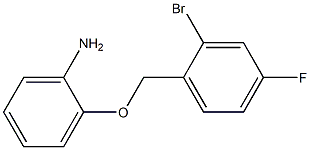 2-[(2-bromo-4-fluorophenyl)methoxy]aniline Struktur