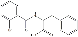 2-[(2-bromobenzoyl)amino]-3-phenylpropanoic acid Struktur