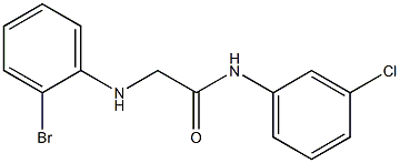 2-[(2-bromophenyl)amino]-N-(3-chlorophenyl)acetamide Struktur