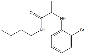 2-[(2-bromophenyl)amino]-N-butylpropanamide Struktur