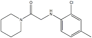 2-[(2-chloro-4-methylphenyl)amino]-1-(piperidin-1-yl)ethan-1-one Struktur