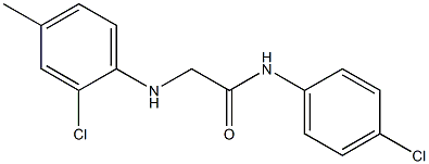 2-[(2-chloro-4-methylphenyl)amino]-N-(4-chlorophenyl)acetamide Struktur