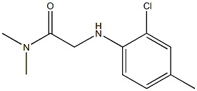 2-[(2-chloro-4-methylphenyl)amino]-N,N-dimethylacetamide Struktur