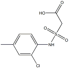 2-[(2-chloro-4-methylphenyl)sulfamoyl]acetic acid Struktur