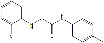 2-[(2-chlorophenyl)amino]-N-(4-methylphenyl)acetamide Struktur