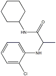 2-[(2-chlorophenyl)amino]-N-cyclohexylpropanamide Struktur