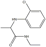 2-[(2-chlorophenyl)amino]-N-ethylpropanamide Struktur