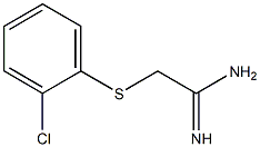 2-[(2-chlorophenyl)sulfanyl]ethanimidamide Struktur