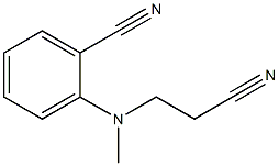 2-[(2-cyanoethyl)(methyl)amino]benzonitrile Struktur