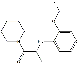 2-[(2-ethoxyphenyl)amino]-1-(piperidin-1-yl)propan-1-one Struktur