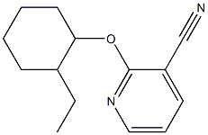 2-[(2-ethylcyclohexyl)oxy]pyridine-3-carbonitrile Struktur