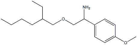 2-[(2-ethylhexyl)oxy]-1-(4-methoxyphenyl)ethan-1-amine Struktur