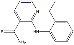 2-[(2-ethylphenyl)amino]pyridine-3-carbothioamide Struktur