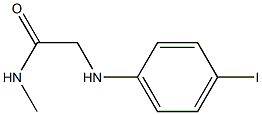 2-[(4-iodophenyl)amino]-N-methylacetamide Struktur