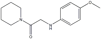 2-[(4-methoxyphenyl)amino]-1-(piperidin-1-yl)ethan-1-one Struktur