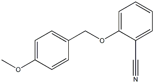 2-[(4-methoxyphenyl)methoxy]benzonitrile Struktur