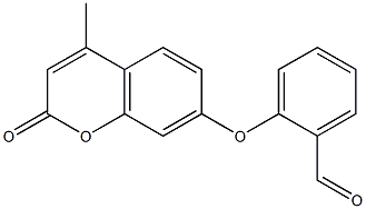 2-[(4-methyl-2-oxo-2H-chromen-7-yl)oxy]benzaldehyde Struktur