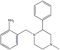 2-[(4-methyl-2-phenylpiperazin-1-yl)methyl]aniline Struktur