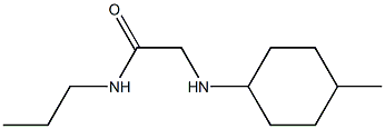 2-[(4-methylcyclohexyl)amino]-N-propylacetamide Struktur