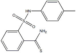 2-[(4-methylphenyl)sulfamoyl]benzene-1-carbothioamide Struktur