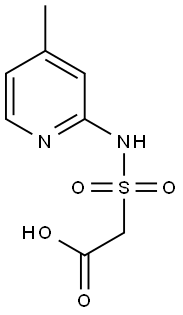 2-[(4-methylpyridin-2-yl)sulfamoyl]acetic acid Struktur