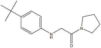 2-[(4-tert-butylphenyl)amino]-1-(pyrrolidin-1-yl)ethan-1-one Struktur