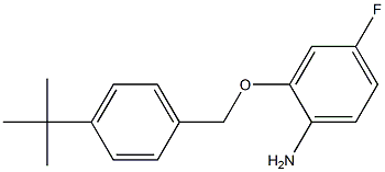 2-[(4-tert-butylphenyl)methoxy]-4-fluoroaniline Struktur