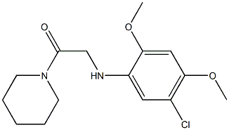 2-[(5-chloro-2,4-dimethoxyphenyl)amino]-1-(piperidin-1-yl)ethan-1-one Struktur