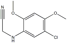 2-[(5-chloro-2,4-dimethoxyphenyl)amino]acetonitrile Struktur