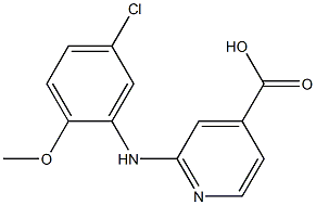 2-[(5-chloro-2-methoxyphenyl)amino]pyridine-4-carboxylic acid Struktur