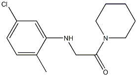 2-[(5-chloro-2-methylphenyl)amino]-1-(piperidin-1-yl)ethan-1-one Struktur