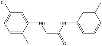 2-[(5-chloro-2-methylphenyl)amino]-N-(3-methylphenyl)acetamide Struktur