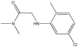 2-[(5-chloro-2-methylphenyl)amino]-N,N-dimethylacetamide Struktur