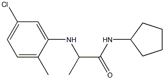 2-[(5-chloro-2-methylphenyl)amino]-N-cyclopentylpropanamide Struktur