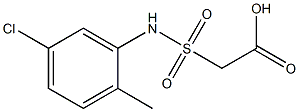 2-[(5-chloro-2-methylphenyl)sulfamoyl]acetic acid Struktur