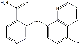 2-[(5-chloroquinolin-8-yl)oxy]benzene-1-carbothioamide Struktur