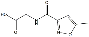 2-[(5-methyl-1,2-oxazol-3-yl)formamido]acetic acid Struktur