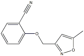 2-[(5-methyl-1,2-oxazol-3-yl)methoxy]benzonitrile Struktur