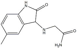 2-[(5-methyl-2-oxo-2,3-dihydro-1H-indol-3-yl)amino]acetamide Struktur