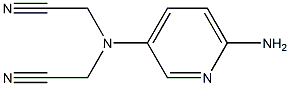 2-[(6-aminopyridin-3-yl)(cyanomethyl)amino]acetonitrile Struktur