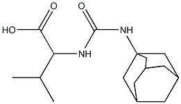 2-[(adamantan-1-ylcarbamoyl)amino]-3-methylbutanoic acid Struktur