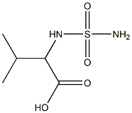 2-[(aminosulfonyl)amino]-3-methylbutanoic acid Struktur